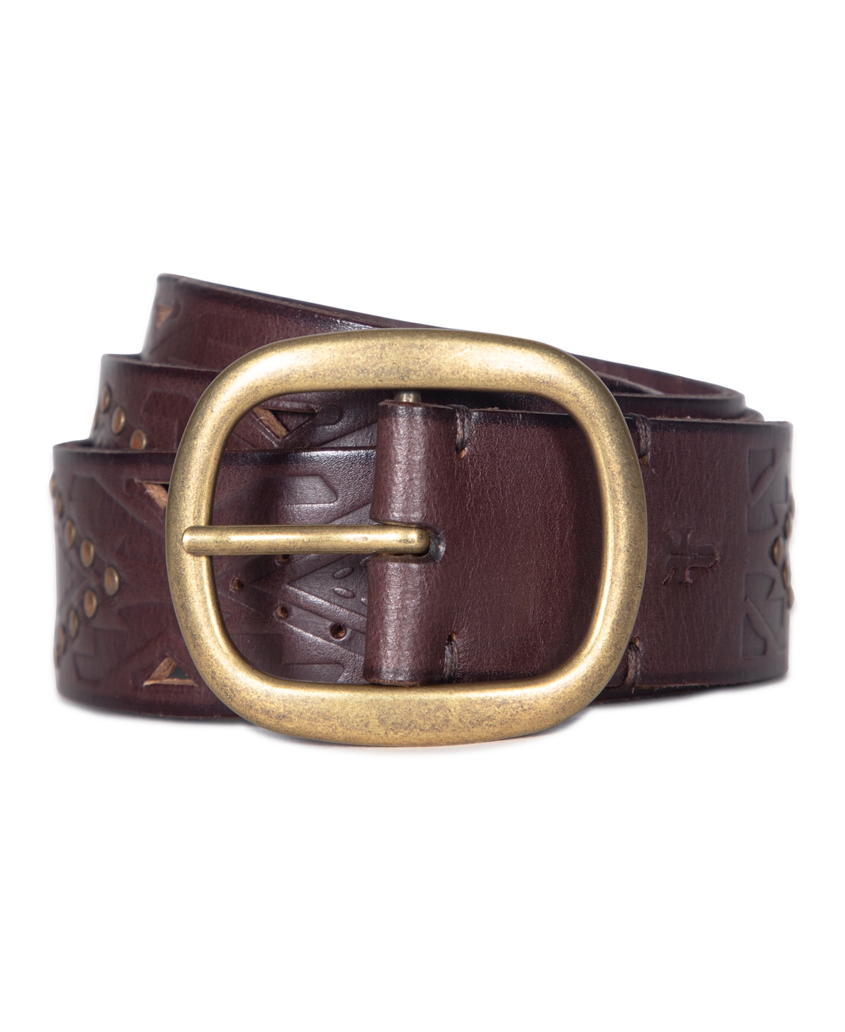 Women's Southwestern Embossing Belt - Brown