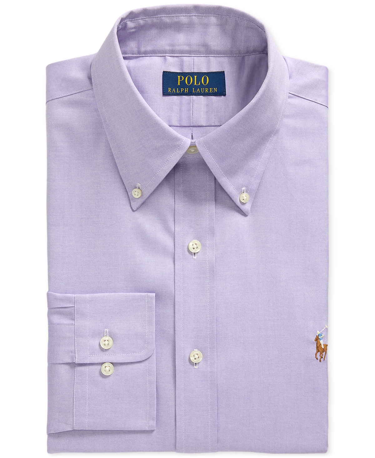 Polo Ralph Lauren Men's Classic-fit Pinpoint Oxford Shirt In Purple