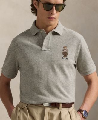 Men's Classic-Fit Polo Bear Mesh Polo Shirt