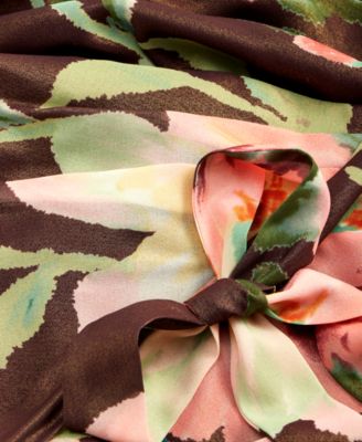 Women's High-Low Ruffle Floral Midi Dress