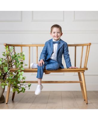 Toddler Boys Classic Chambray Suit Jacket
