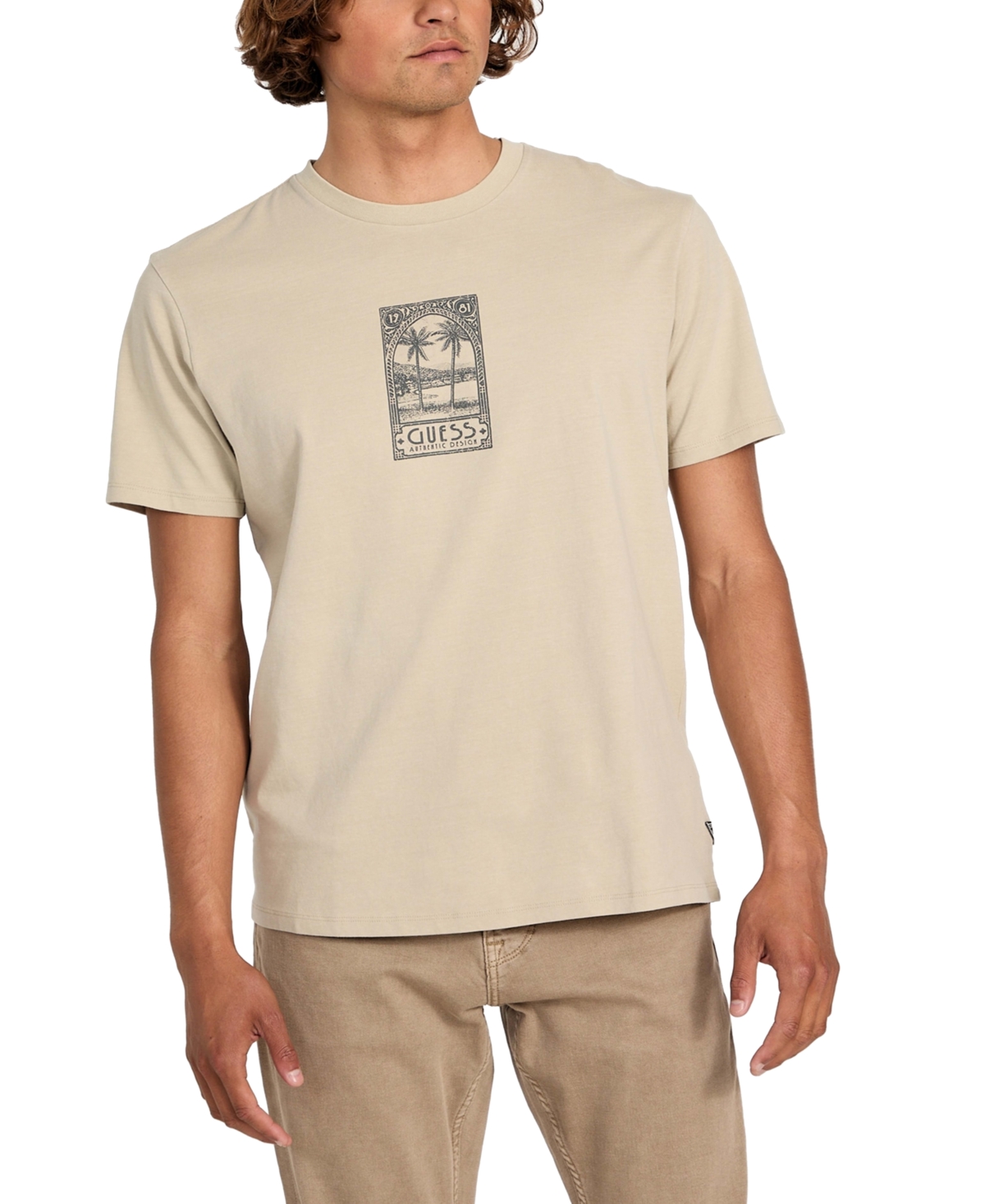 Men's Paradise Postage Graphic T-Shirt - Pasadena Stone Multi