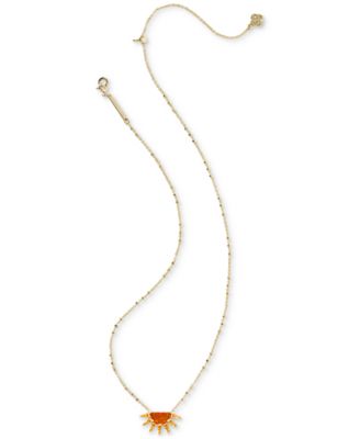Gold-Tone Samantha Sun Short 19" Pendant Necklace