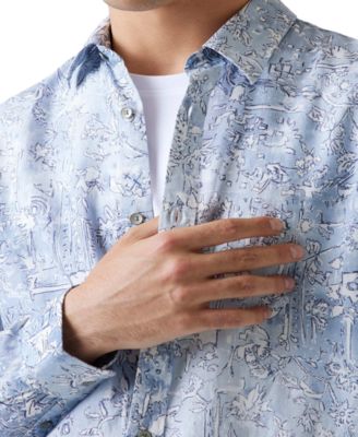 Men's Island-Pattern Shirt