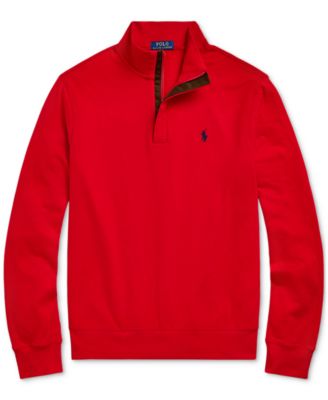 Men's Luxury Jersey Quarter-Zip Pullover Sweater
