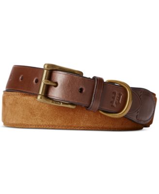 Polo Ralph Lauren - Men's Leather-Trim Suede Belt