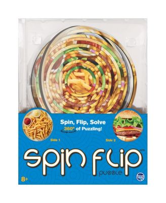 Spin Flip Puzzle: Burger & Fries