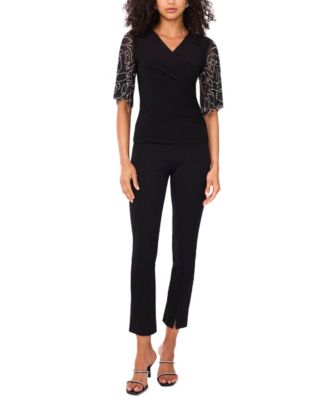 Women's V-Neck Short-Sleeve Top