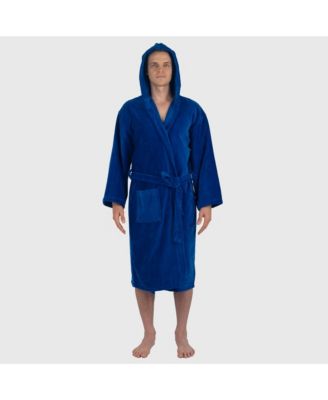 Men's Dane Hooded Bathrobe Cotton Terry Cloth Luxury Hotel Spa Robe
