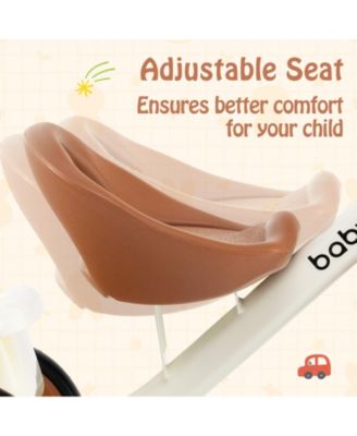 Toddler Tricycle Kids Trike with Adjustable Seat and Basket Aged 3-5 Years Old