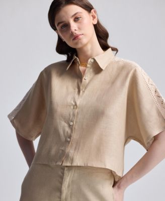 Women's Boxy Shirt with Lace