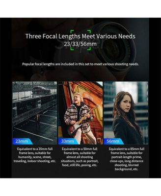 Sirui Sniper Series f/1.2 AF 3-Lens Kit for Sony E, Silver