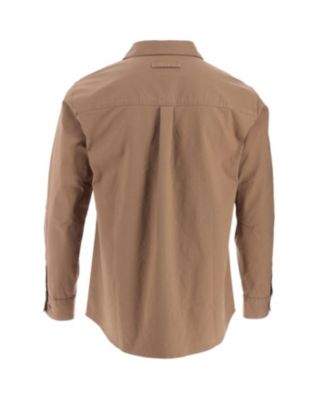 Men's Heavyweight Utility Stretch Long Sleeve Button Up Overshirt