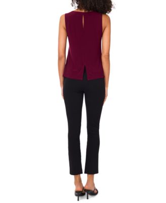 Petite Round-Neck Sleeveless Top
