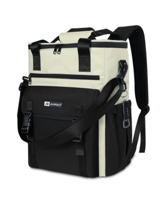 ChillBelle Backpack Cooler for Women – Lightweight Insulated Tote with Dual Straps, Waterproof Liner, Wine Bottle Pockets, Leak-Resistant Zipper, and Clip-On Corkscrew – Ideal for Travel, Beach, Picnic, or Outdoor Use