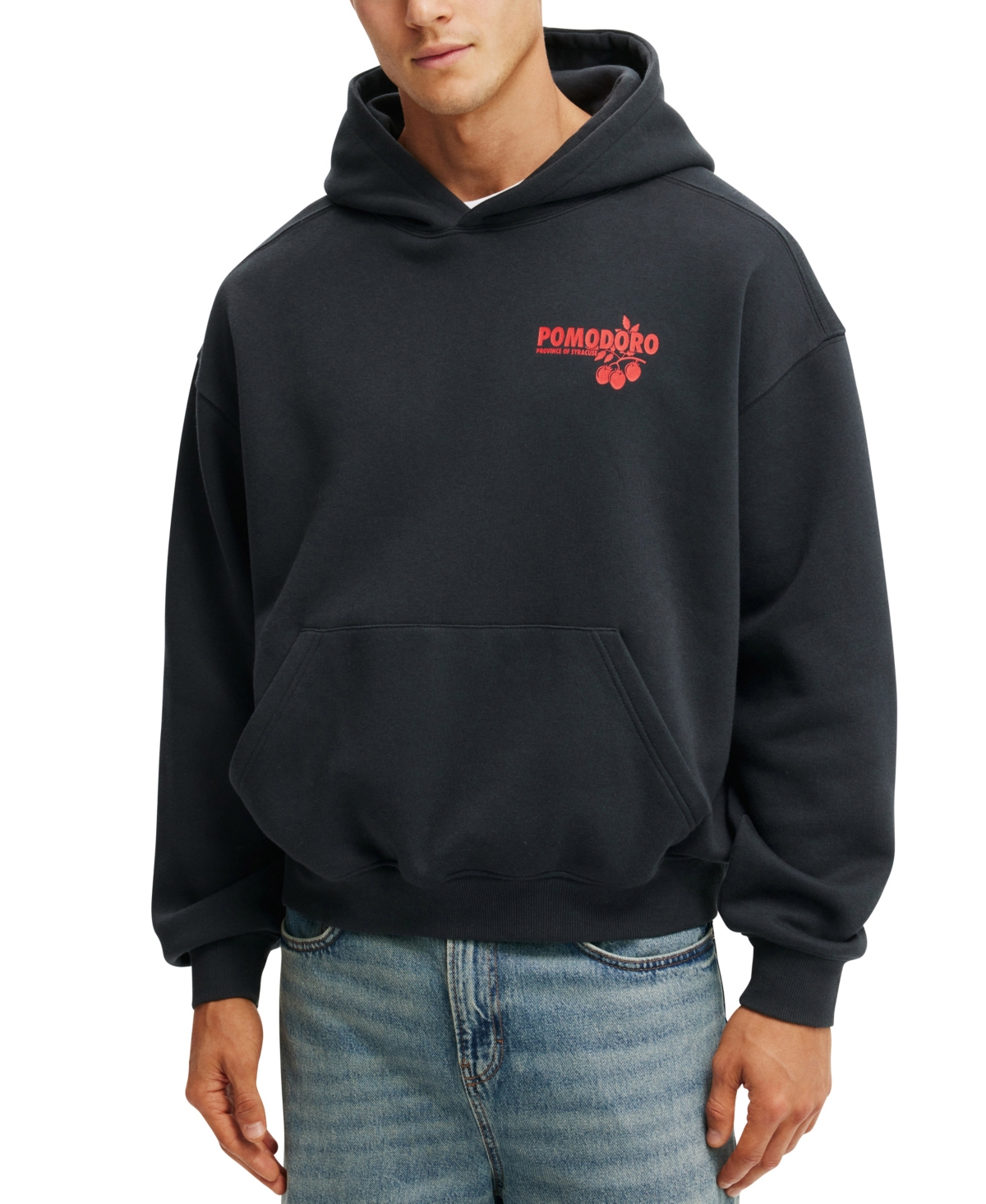 Cotton On Men's Box Fit Graphic Hoodie