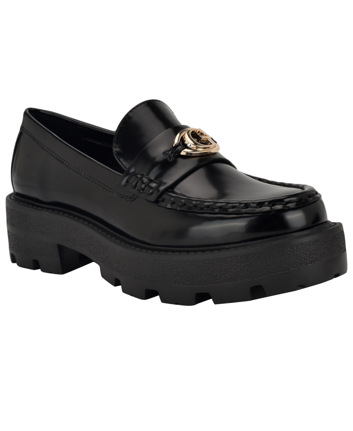 Guess Yanika 2 Platform Loafer In Black