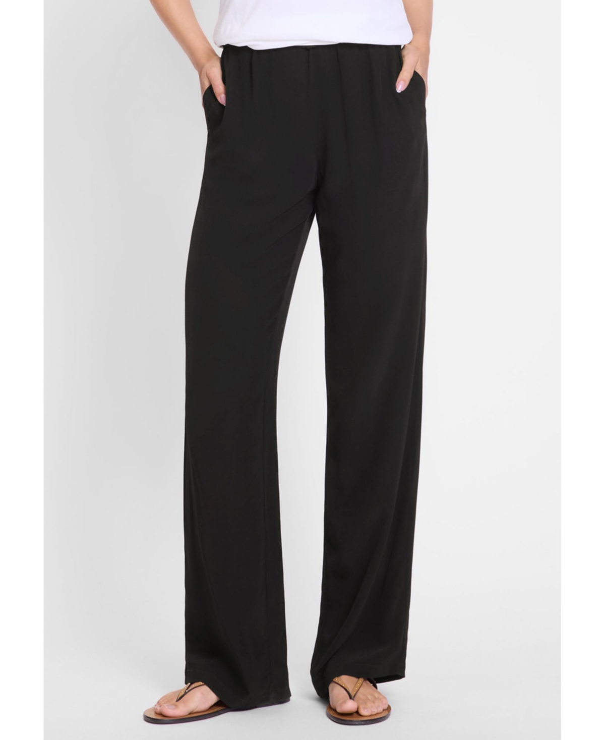 Women's Lisa Straight Pull-On Pant - Black