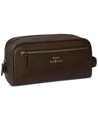 Men's Pebbled Leather Travel Case