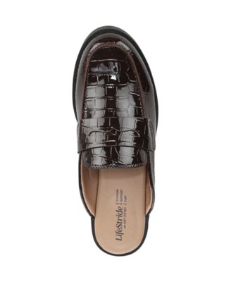 Women's London-Mule Round Toe Lug Sole Mules