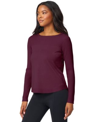 Women's Petite Boat Neck Long-Sleeve Sweater
