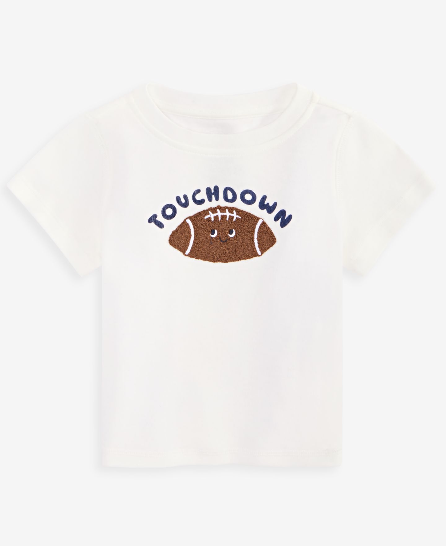 Футболка First Impressions Mix and Match Short-Sleeve Touchdown Graphic T-Shirt для мальчиков-малышей, цвет: Белый — фото 1