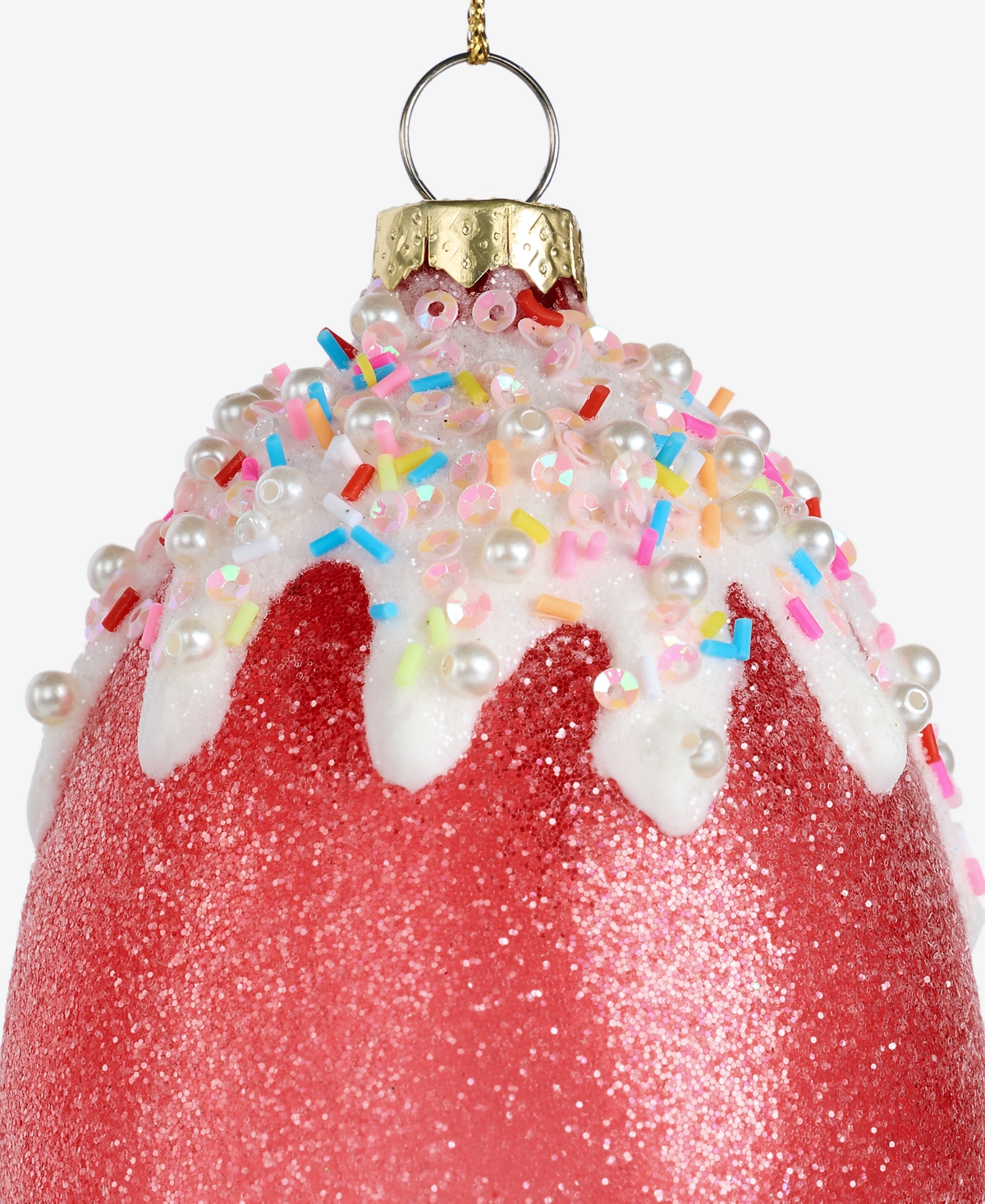 Holiday Lane Sugar Plum Glass Gumdrop Ornament, Macy's Exclusive In Transparent