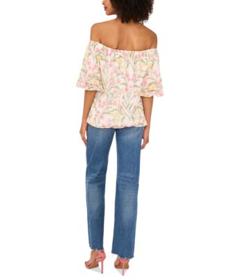 Women's Off-The-Shoulder 3/4-Sleeve Top