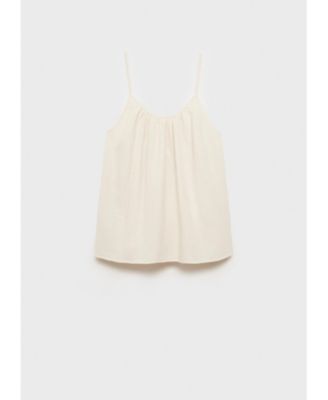 Women's Plain Cotton Spaghetti Strap Pajama Top