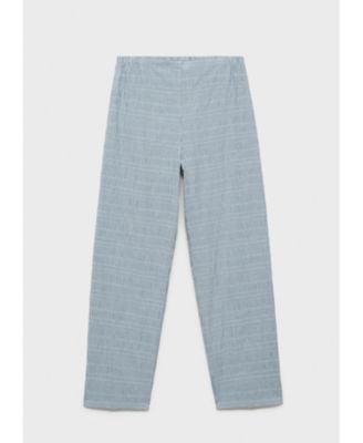 Women's Cotton Striped Woven Seersucker Pajama Pants