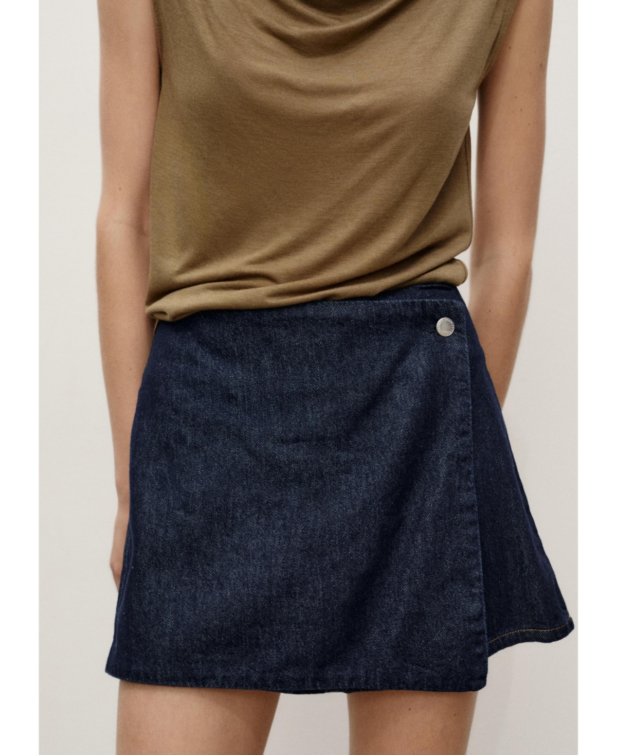 Women's Denim Skort - Open Blue