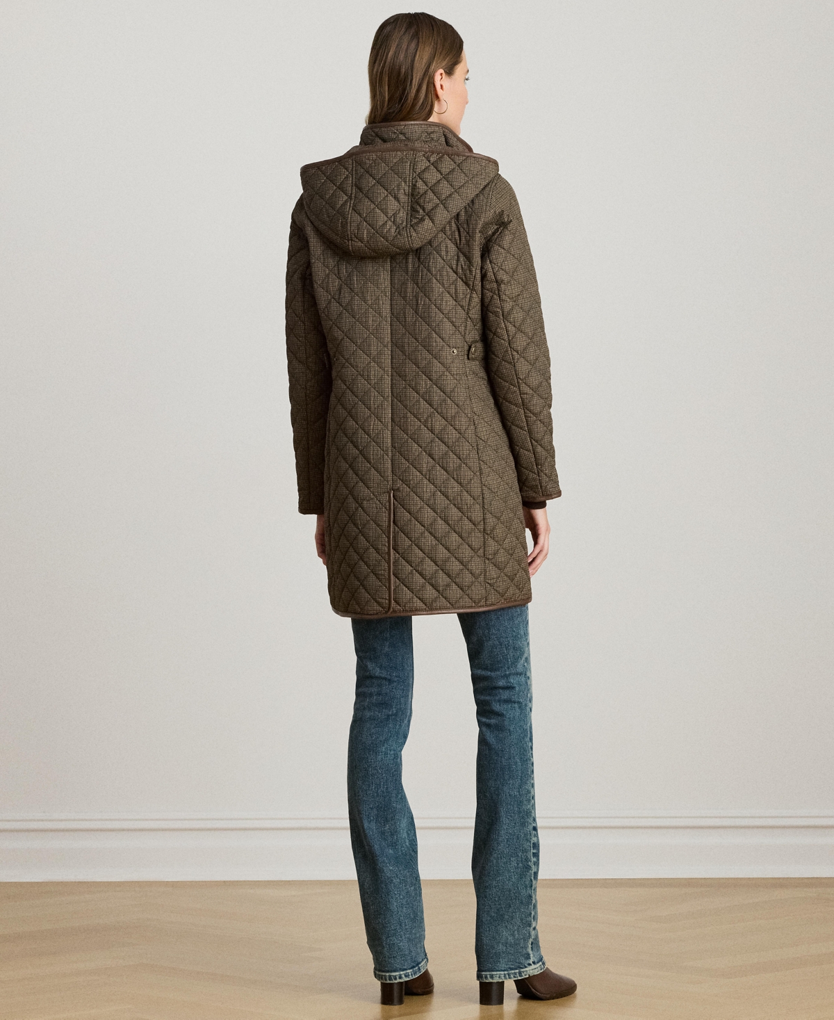 Ralph Lauren Women's Hooded Quilted Coat In Multi