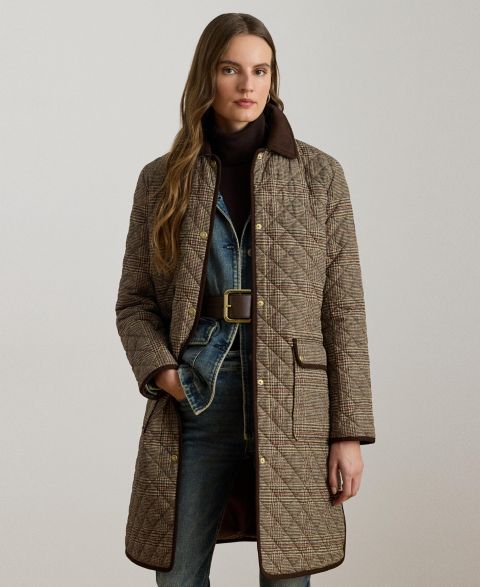 Женские куртки Lauren Ralph Lauren Women's Diamond-Quilted Coat, Created for Macy's