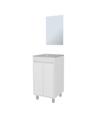 Saratoga Bathroom Cabinet with  2 Doors, White