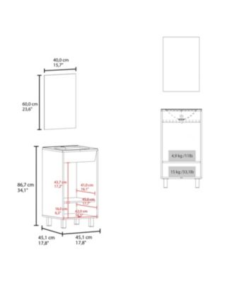 Saratoga Bathroom Cabinet with 2 Doors