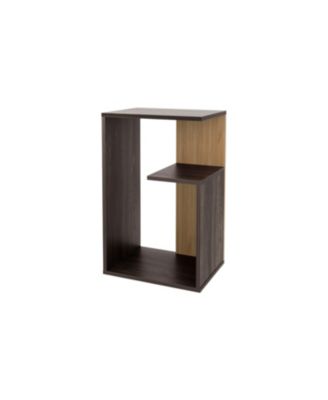 Vega Side Table in Melamine with Open Storage