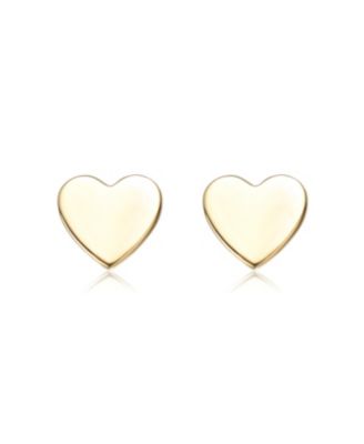 14K Gold Plated with Clear Cubic Zirconia & Mother of Pearl Rabbit, Heart & Flower Stud Earring 3-Piece Set