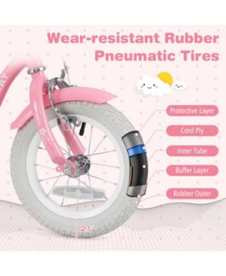 Kids Bike with Training Wheels and Front Basket for Boys and Girls Ages 3–4