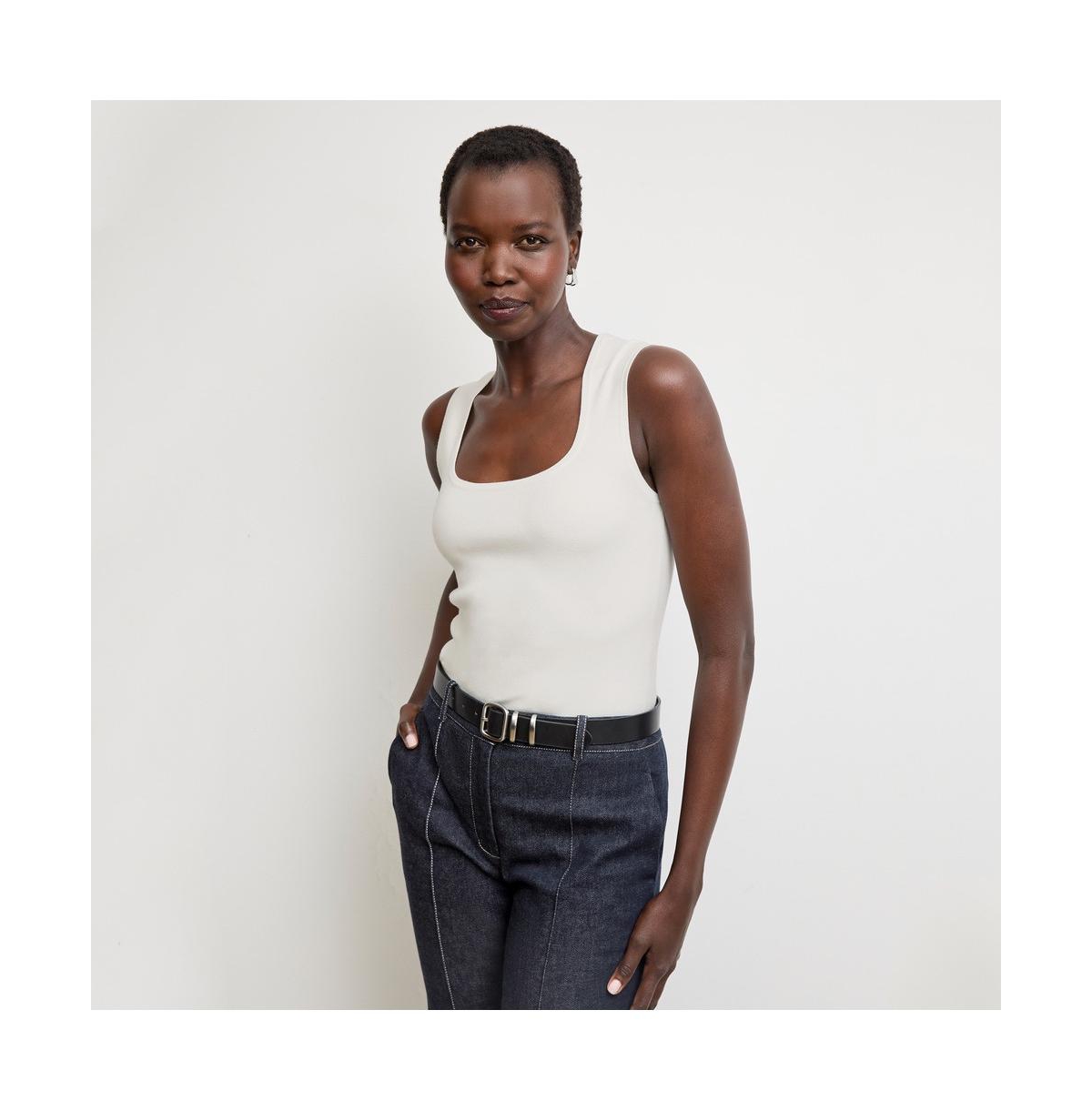 Women's Sabine Sculptural Tank - 365Knit - Ivory