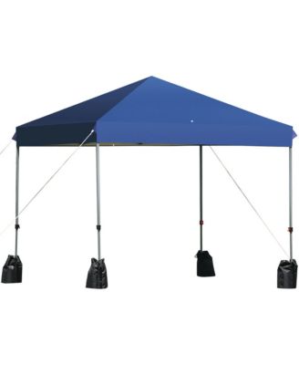 8x8 FT Pop up Canopy Tent Shelter Wheeled Carry Bag 4 Canopy Sand Bag