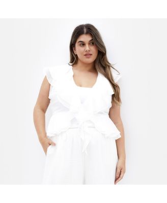 Plus Size Sweet Ruffle Top
