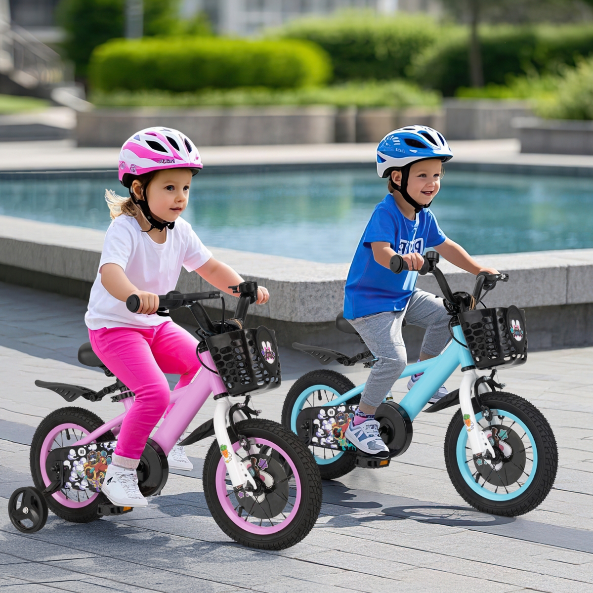 Kids Bike with Adjustable Handlebar and Saddle Perfect Bicycle for Children Aged 4-8 Years Old