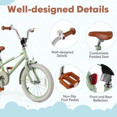 Slickblue Kids Bike with Adjustable Handlebar and Saddle for Growing Children