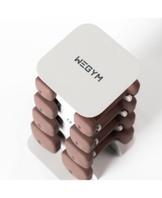 SafeGrip Dumbbells Full Set with Light Rack