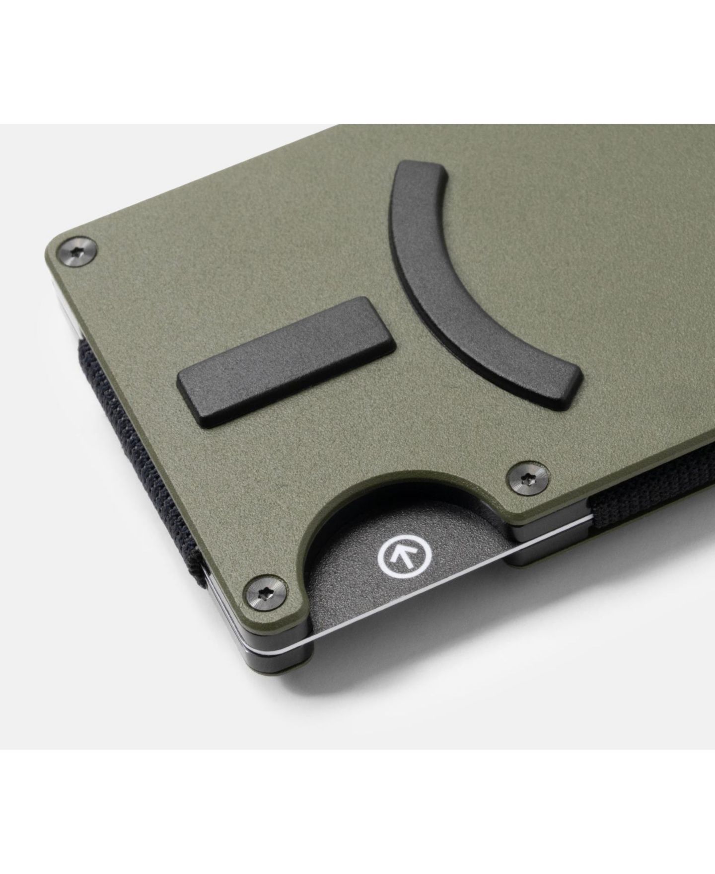 Мужской кошелёк The Ridge RIDGE Wallet for Magsafe - Matte Olive - Cash Strap, цвет: Матовый оливковый — фото 4