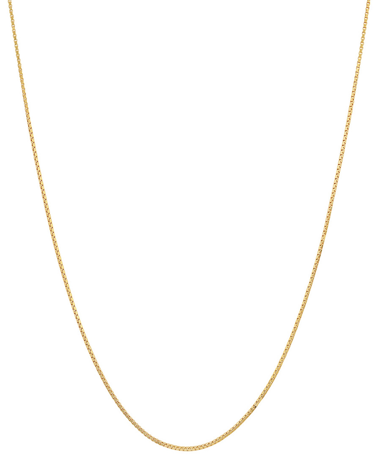 Steeltime Women's 14k Gold Plated Box Chain Necklace