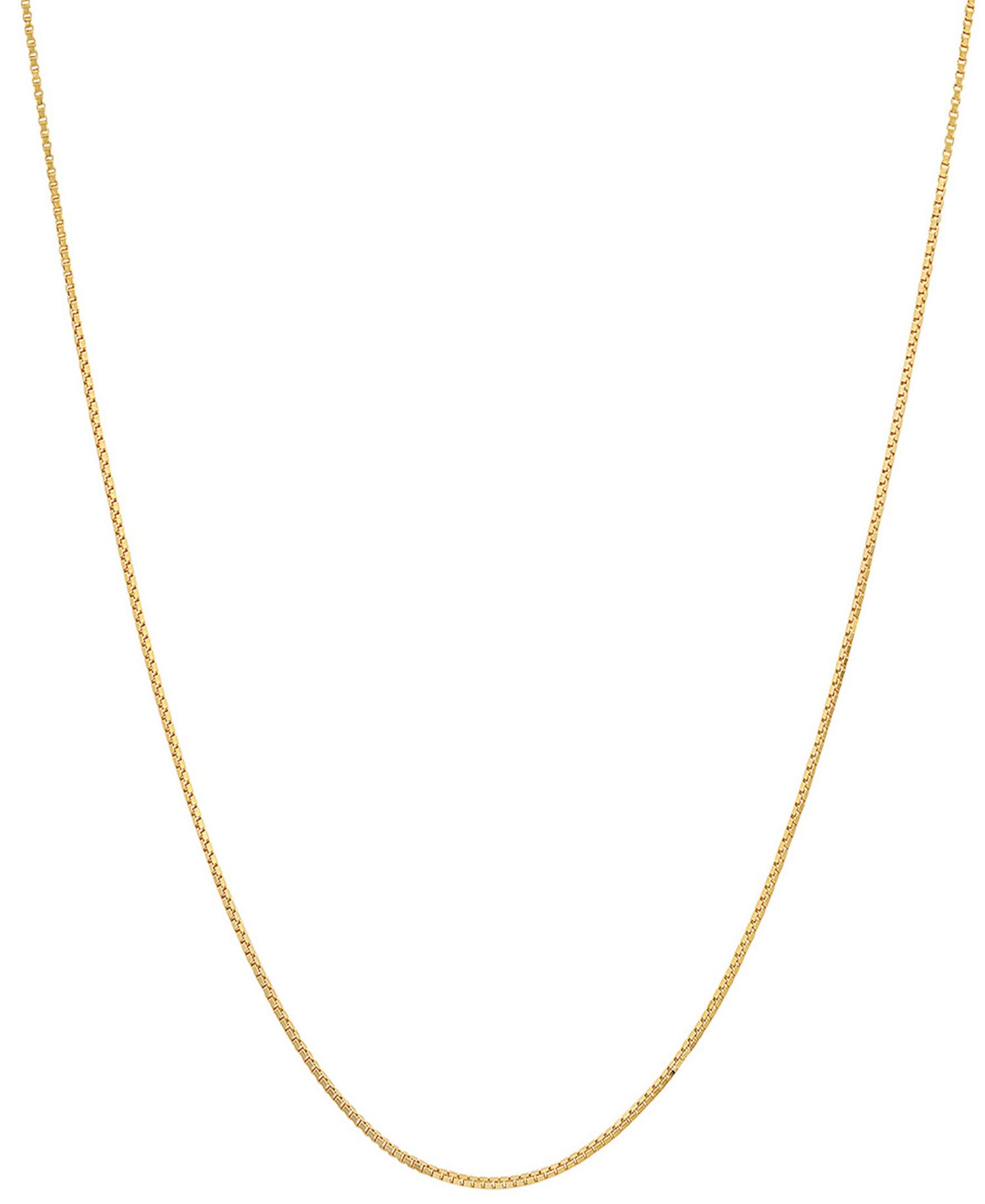 Women's 14K Gold Plated Box Chain Necklace