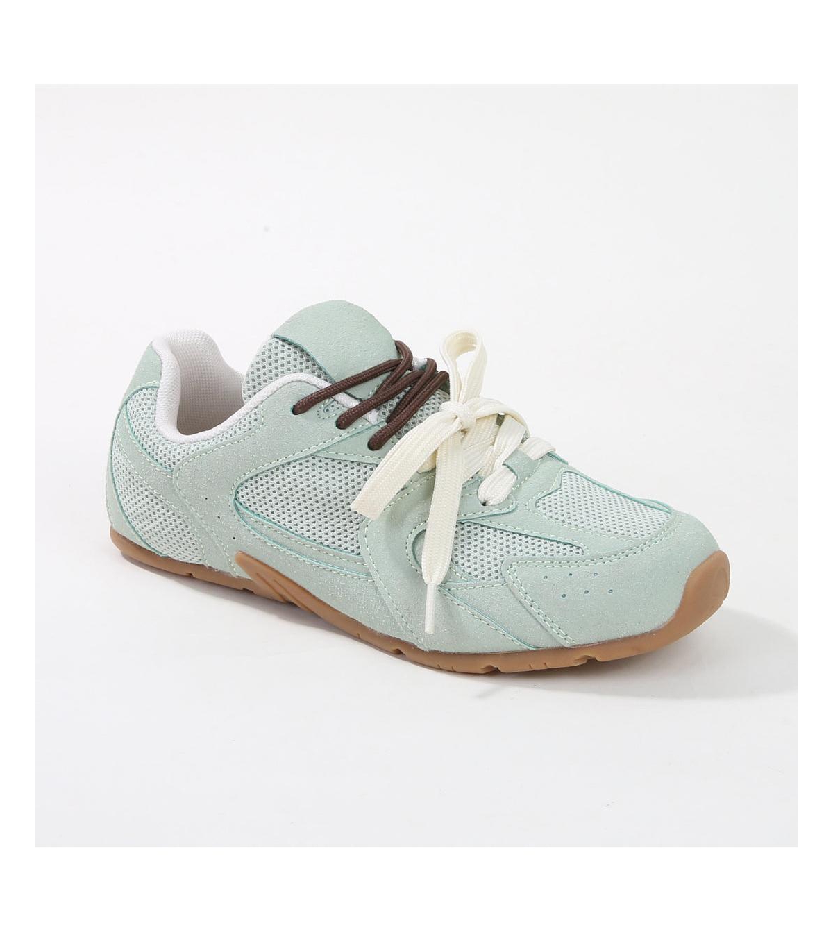 Lula Retro Mesh Sneakers - Beige