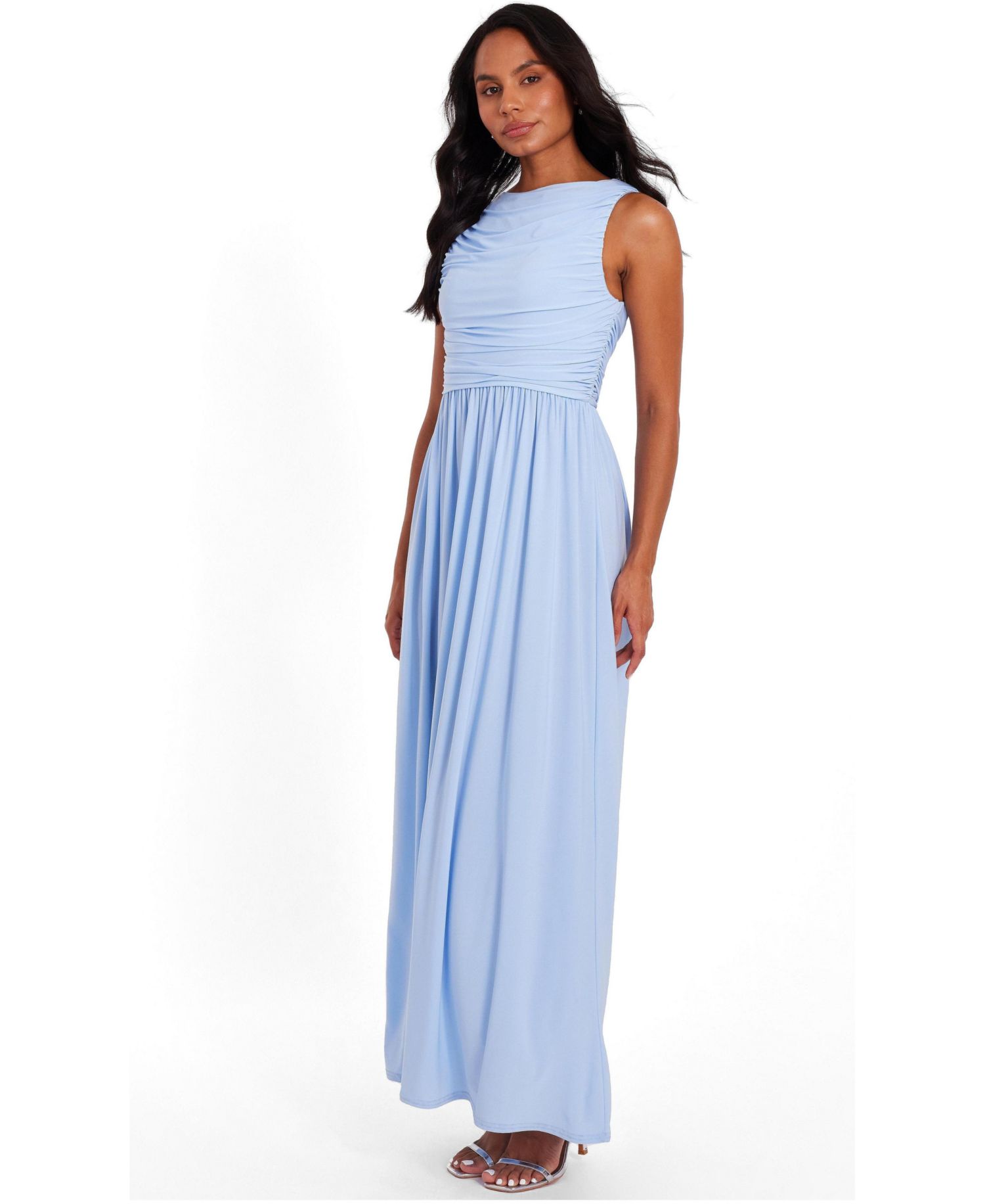 Women's Ruched Sleeveless Dress