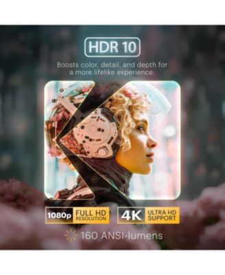 Luma 500 Full HD Smart Pico Projector with Google TV 11.0, Wi-Fi, Bluetooth, HDMI